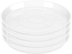 OUPSAUI 4 Pack Clear Plant Saucer 4 6 8 10 12 14 16 18 20 22 Inch Plant Trays for Pots, Plastic Extra Large Planter Saucers for Outdoors Indoors, Drip Catcher Water Tray for Plants (16 Inch) by OUPSAUI