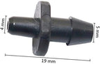 Hose Connector 1/4" Single Barb Straight Connector Greenhouse Irrigation 4mm Hose 4/7mm Barbed Hose Coupling Drip Irrigation Fittings 500 Pcs (Color : Black, Diameter : 1/4'') - Image 3
