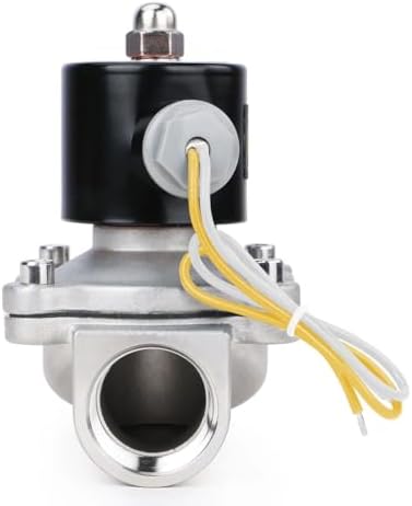 U.S. Solid 1 inch Stainless Steel Electric Solenoid Valve 110VAC Normally Closed Air Water - Image 3