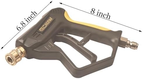 GDHXW Short Pressure Washer Gun with Quick Connection 5000PSI, Light Duty Foam Cannon Thick Foam Blaster, 5 Nozzle Tips,For Pressure Washer - Image 4