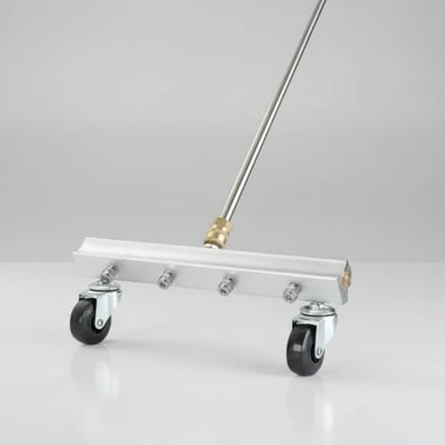 Generic Ground Cleaning Nozzle Pressure Washer Undercarriage Cleaner Attachment Surface Cleaner Spray Bar Rolling Wheel Tool, 66CM Seven-Nozzle Ground Cleaning Spray Head - Image 2