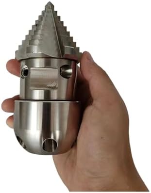 1" Rotating Nozzle High Pressure Rotating Nozzle Sewer Mine Cleaning Water Gun Nozzle Sludge Side 4 Rear 6 Holes(1 female 100LPM) - Image 2