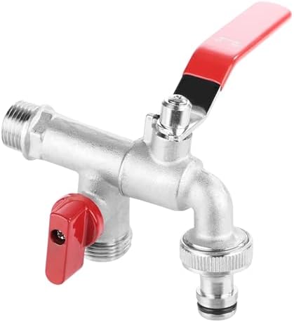 Brass Rain Barrel Spigot 90 Degree Valve Water Tap 1/2" Brass Faucet Home Outdoor Garden Tool by Unknown