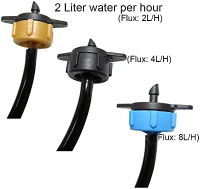 200PCS 2L 4L 8L Fixed Flow Pressure Compensating Emitter Head Garden Plant Water Micro Flow Regulator Irrigation Drippers,2L Dripper 200PCS - Image 4