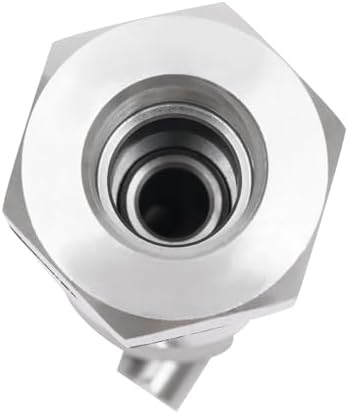 1/2" Cleaning Nozzle, 360° Rotating Spray Nozzle, 303 Stainless Steel Washing Nozzle, 50L/Min Flow High Pressure Continuous Rotary Washer Nozzle for Barrel Tank Cleaning - Image 3