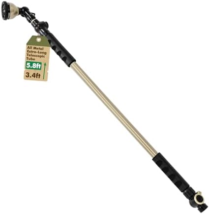 RESTMO Extra Long All Metal Telescoping Watering Wand, 40-70” Garden Wand by Restmo