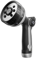 RESTMO Garden Hose Nozzle Heavy Duty, Thumb Control Metal Sprayer Nozzle by Restmo