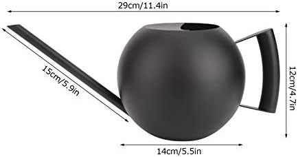 Stainless Steel Watering Can Black Long Spout Watering Pot 1000ml Metal Sprinkle Pot for Indoor Outdoor Plants Houseplants Bonsai Balcony Garden Use - Image 2