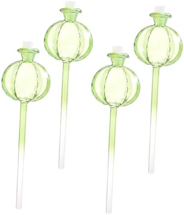 Cactus Shape Glass Watering Globe 4pcs Automatic Hydration by Parliky