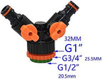 Hose Connector Adapter 10Pc Garden Hose 2 Way Tap Water Dispenser Quick Coupling Irrigation Valve 1/4 3/8" Garden Water Pipe Manifold Adapter (Color : B) - Image 3