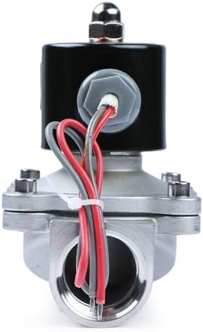 U.S. Solid 1" 24V AC Stainless Steel Electric Solenoid Valve N.C. Air Water Fuel VITON - Image 3