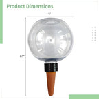 5 Self-Watering Globes For Plants, 500Ml Capacity With Ceramic Base, Automatic Slow Release For Easy Plant Care, Indoor & Outdoor Use - Image 2