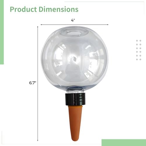 5 Self-Watering Globes For Plants, 500Ml Capacity With Ceramic Base, Automatic Slow Release For Easy Plant Care, Indoor & Outdoor Use - Image 2