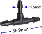 Hose Connector Adapter 50 3/5 4/7 Hose Connectors Tee Cross Barb To Connect Watering Fittings For 1/8 1/4" Hose Drip Irrigation System Connectors (Color : 3I5 MM) - Image 3