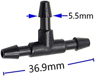 Garden Plumbing Hose Adapter 1000 1/8 1/4 Hose Tee Barb Connector 3/5 4/7mm Reduce Connection Watering Cross Drip Irrigation System Accessories (Color : 4I7 to 3I5mm) - Image 6