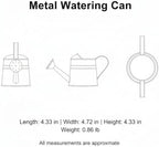 Metal Watering Can, 1 Liter Iron Vessel for Indoor Plants and Houseplants (1 PC) - Image 7