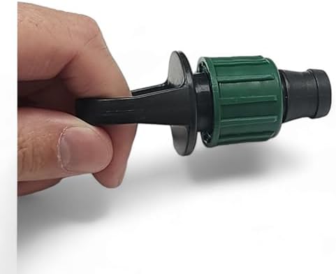 USA Made - Premium Drip Tape Irrigation Tubing End Plug with Loop 50 Pack (5/8" or .625" - .645") Universal Perma-Loc Connector Barbed Locking Fitting - Fits All Brands 16mm Drip Tape AG Tubing - Image 2