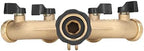 Brass 4 Way Hose Faucet Manifold Splitter for Garden Hose Distributor (US Plug) - Image 7