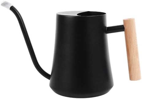 1 Liter Stainless Steel Long Spout Watering Can with Wooden Handle for Indoor Plants, 35 oz Metal Watering Pot by Unknown