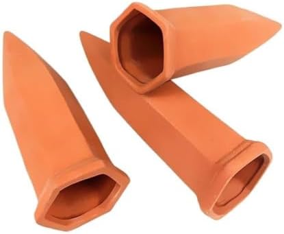 6‑Pack Terracotta Self Watering Spikes,Automatic Waterer for Outdoor Plants by Unknown