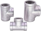 1/8" 1/4" 3/8" 1/2" 3/4" 1" 2" 3" BSP NPT Female Tee 3 Ways Splitter Stainless Steel Pipe Fitting Connector Coupler (Color : BSPT SS316, Size : 3") - Image 2
