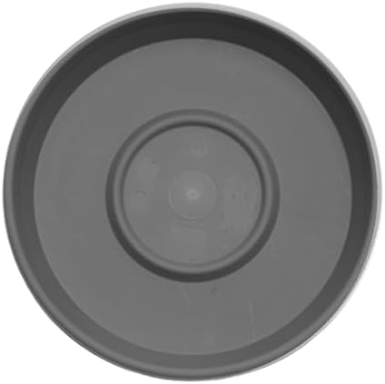 Bloem Terra 20" Round Plastic Plant Saucer, Lightweight UV-Resistant Indoor/Outdoor Flower Pot Tray - Fits 20-inch Planter Pots, Charcoal, 2-Pack - Image 4