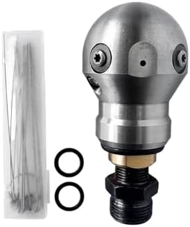 Rotating Ball Sewer Jetter Nozzle, 3/8 Female, Stainless Steel - Image 2