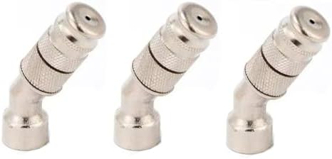High Pressure Nozzle Brass Water Pipe Nozzle for Garden Hoses | Adjustable Features | Fits Standard Hoses, Garden Sprayers, Nozzles Silver Elbow Nozzle 10pc by Unknown