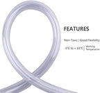 DERNORD PVC Tubing 3/4"ID X 1"OD Flexible Clear Vinyl Hose 25 Feet for Food Grade - Image 4