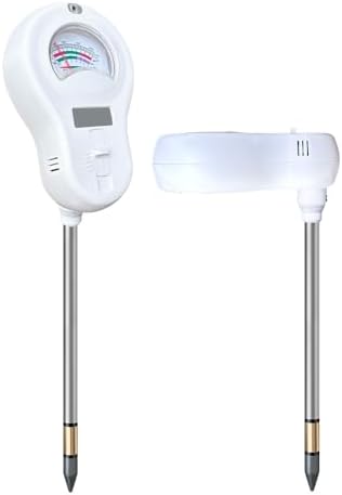 6-in-1 Soil Moisture Meter, PH Tester, Soil Moisture, Fertility, Sunshine Intensity, Temperature, Humidity, with Removable Probe for Gardens, Lawns, Farms (Including 1*AAA Batteries) (3) by Unknown