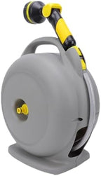 Pssopp Retractable Garden Hose Reel, 10-Pattern Nozzle, 15m EVA - Image 2