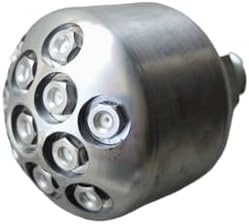 Stainless Steel High Pressure Piping Nozzle, 9 Holes, 1' Thread - Image 3