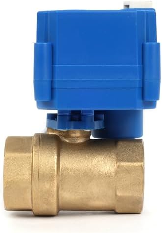U.S. Solid 1 in Brass Motorized Ball Valve, Manual Override, Normally Open, Standard Port, 9-24V AC/DC, 2-Wire Auto Return, NPT - Image 4