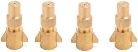 High Pressure Nozzle Brass Water Pipe Nozzle for Garden Hoses | Adjustable Features | Fits Standard Hoses, Garden Sprayers, Nozzles Brass Aircraft Nozzle 5pc by Unknown