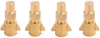 High Pressure Nozzle Brass Water Pipe Nozzle for Garden Hoses | Adjustable Features | Fits Standard Hoses, Garden Sprayers, Nozzles Brass Aircraft Nozzle 5pc by Unknown