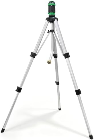 RESTMO Gear Drive Sprinkler with Metal Tripod Base for Large Area Watering by Restmo