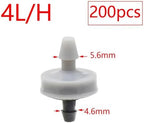 Garden Supplies 2L 4L 8L Pressure Compensating Dripper 2/4-way Arrow Dropper Connector Cross Water Splitter for Arrow Drip System Emitter Nozzle(Q) - Image 2