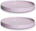 Eightpot 2 Pack Plant Trays for Pots, 7.5 Inch Plant Plates to Catch Water for Indoor Outdoor, Round Plants Water Catcher Tray, Boho Flower Pot Saucer, Decorative Plants Dishes to Catch Water, Purple by Eightpot