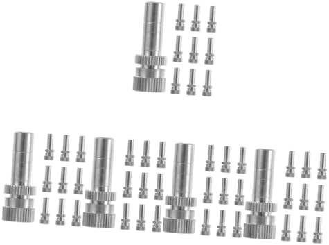 LIOOBO 5sets Sturdy Garden Water Hose Nozzles Low Pressure Watering Sprayer Atomizing Mist Nozzle for Outdoor Use 10pcs*5 by LIOOBO