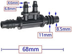 Hose Connector Adapter 100 8mm To 4mm Reducing Hose Connectors T-shaped Elbow Straight Elbow 3/8" 8/11 6mm 1/4" 4/7mm Irrigation Fittings (Color : 3I8 to 2way 1I4) - Image 6