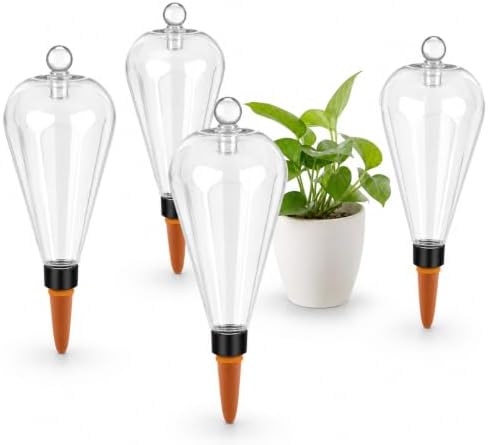 4Pcs Self Watering Globes 500ML Plant Waterer Device Transparent by Unknown