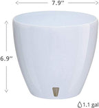 Santino 7.9 Inch Deco Self Watering Pots for Indoor Plants in Jade (Set of 3) - Decorative Flower Pot with Water Level Indicator and Drainage Cartridge for All House Plants, Flowers and Herbs - Image 2