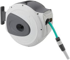Retractable Garden Hose Reel 65.6 ft 1/2 Inch Hose Any Length Lock Auto Rewind 180 Degree Swivel Bracket Wall Mounted with Nozzle - Image 7