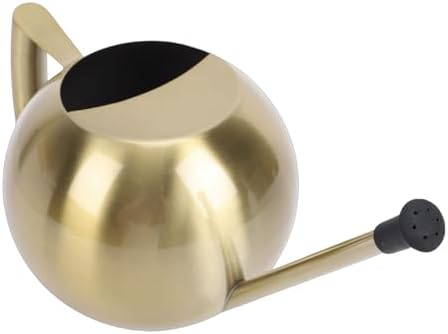 Dpofirs 1000ml Stainless Steel Watering Can | Detachable Long Spout for Indoor Plants, Home Garden & Potted Flowers, Ergonomic Handle (Antique Gold) - Image 3