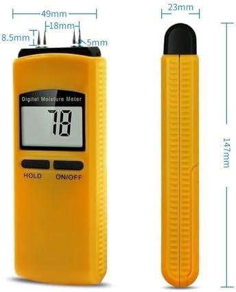 Moisture Meter, Digital Moisture Meter Detector Probe Wood Wall Concrete Plaster Instrument Hygrometer Tool Tester - Image 3