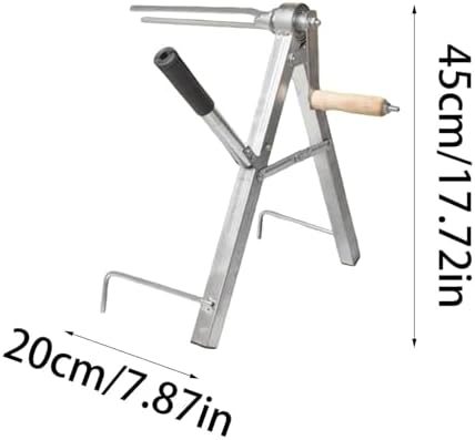 Foldable Fire Water Pipe Storage Device, Portable Manual Pipe Winding Tool, All Metal Hose Reel for Farm Irrigation Farmlande, Gardening,Portable Farmlandes Irrigations Hose Reel Tool - Image 6