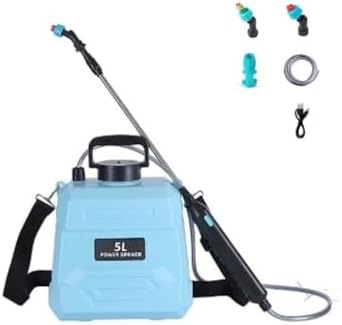 VIDAGARVIS Electric 1gallon, Outdoor, Indoor, VidaGardening, Ideal for Pest Control, Watering, Plant Watering Can, House Plant Watering Can, Car Washing, 4hours Battery Life (Blue) by Unknown