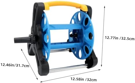 Freestanding Hose Reel Storage Rack for Garden Hose, Blue PP - Image 2
