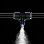 Tubing Drippers Adjustable Misting Cooling System with Pressure Resistant Nozzle, Quick-Connect Design, Ideal for Raised Beds, Lawns, Greenhouses & Outdoor(90m/295ft) by Unknown
