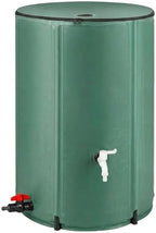 100 Gallon Collapsible Rain Barrel,to Collect Rainwater from Gutter Downspouts, Heavy Duty PVC Rainwater Collection System, with Spigots top Mesh Cover and Overflow Valve,for Garden Lawn Irrigation by Unknown
